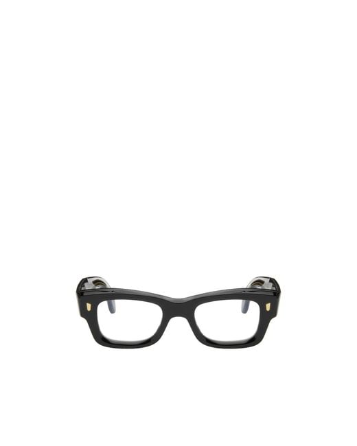 Cutler & Gross White 1419 Rectangle Glasses for men