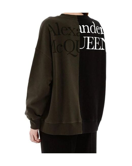 McQueen Black Rose Printed Casual Sweater