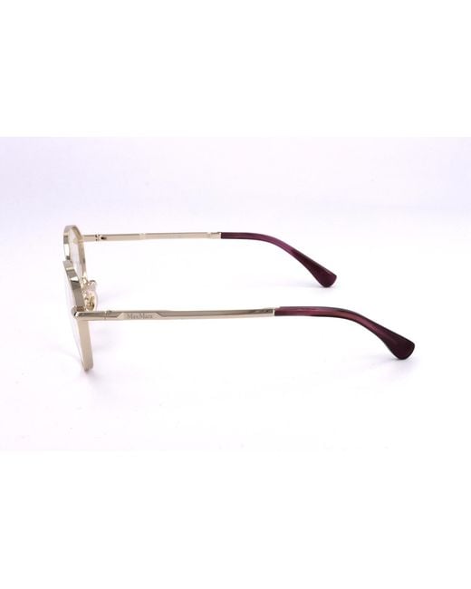 Max Mara White Full-Rimmed Plano Lenses