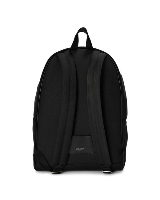 Saint Laurent Black Simple Backpack for men