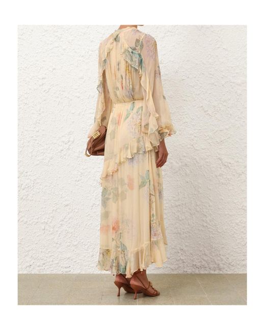 Zimmermann Natural Asymmetrical Skirt