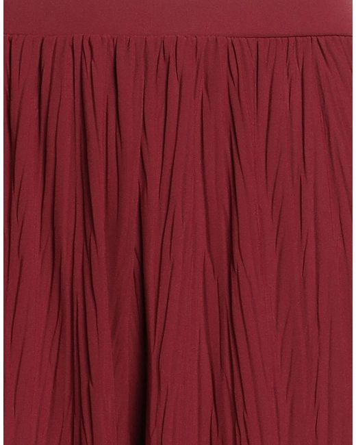 Max Mara Red Loose Knit Pants