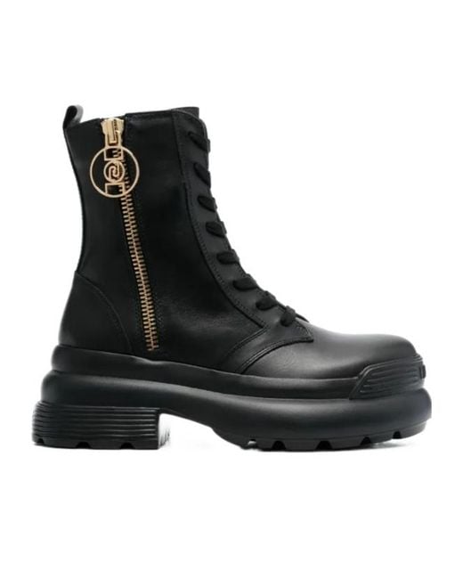 Liu Jo Black Solid-Hue Ankle Boots