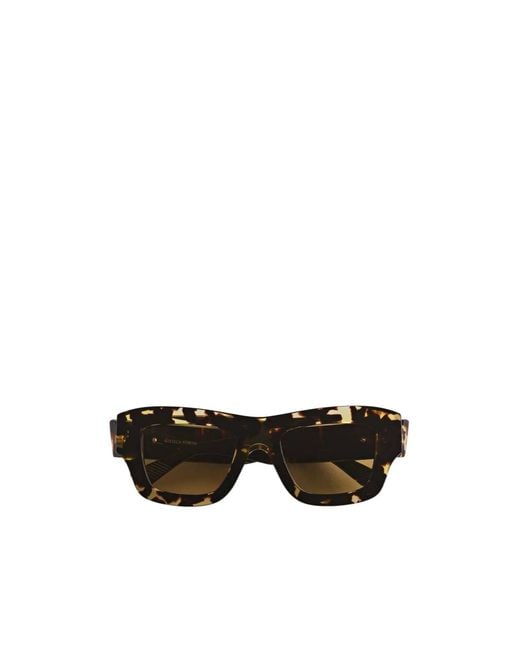 Bottega Veneta Black Ultrathin Squared Sunglasses for men