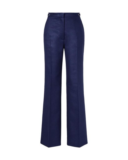Gabriela Hearst Blue Vesta Silk Flared Pants