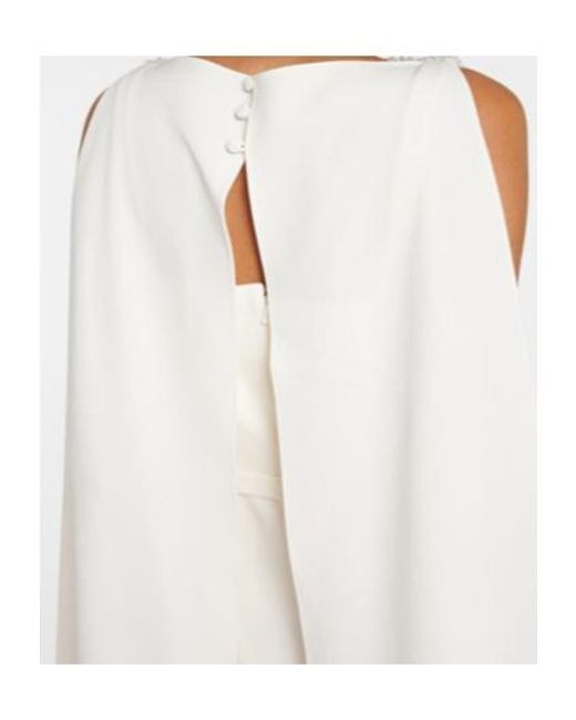 Safiyaa White Bridal Ginevra Embellished Gown