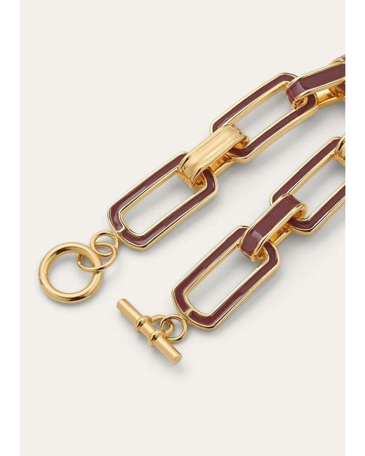 Loro Piana Metallic Link Chain Bracelet