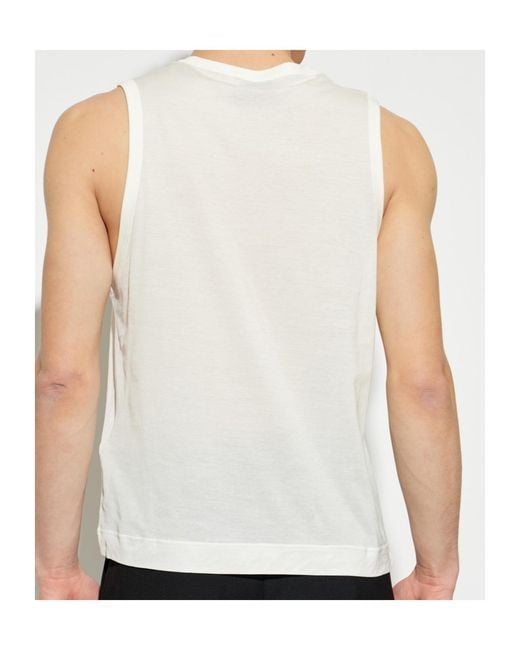 AMI White Ami Sleeveless Tank Top for men