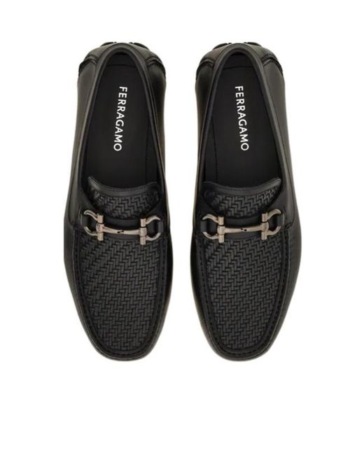 Ferragamo Black Penny Driver for men