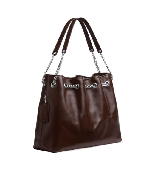 COACH Brown Evelyn Handbag