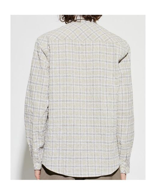 Samsøe & Samsøe White Checked Shirt for men