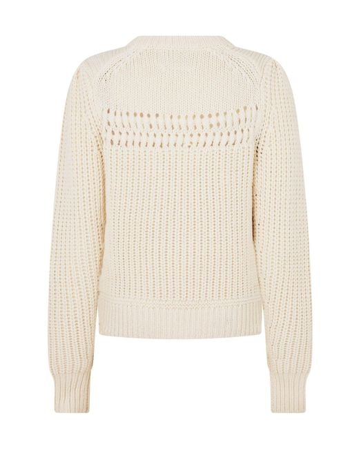 Isabel Marant White Cable Knit Jumper