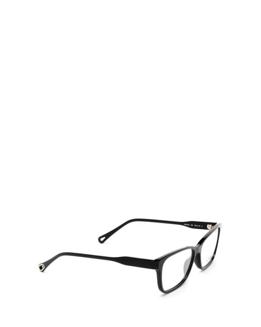 Chloé White Square-Frame Glasses