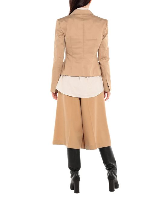 Dolce & Gabbana Natural Solid Color Stretch Long-Sleeve Jacket