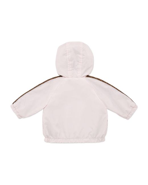 Fendi Pink Nylon Reversible Baby Windbreaker Jacket