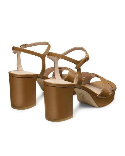 Stuart Weitzman Brown Dayna Platform 80