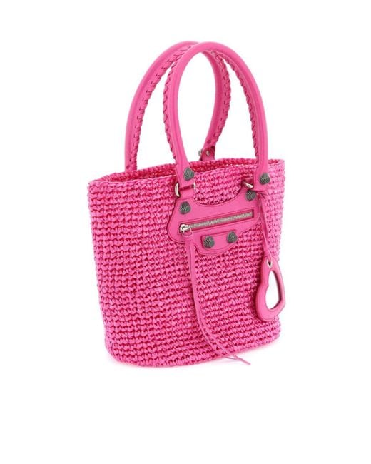 Balenciaga Pink Le Cagole Medium Tote Bag