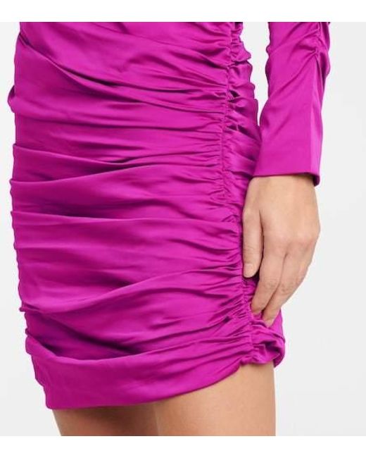Stella McCartney Pink Faye Ruched Minidress