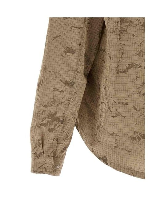 Herno Green Laminar Ripstop Pattern Overshirt for men