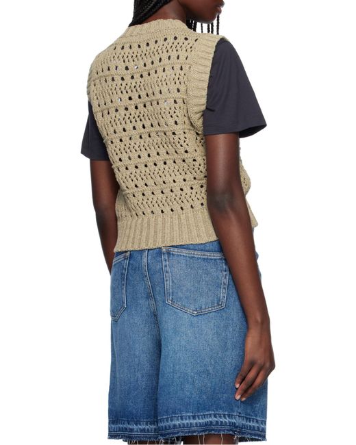 Ganni Gray Knitted Vest