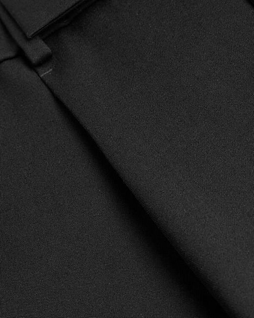 Saint Laurent Black Grained Bermuda Shorts for men