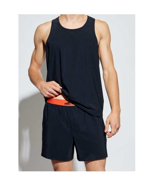 DSquared² Blue Logo-Printed Vest for men
