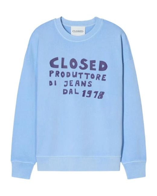 Closed Blue Relaxed Crewneck