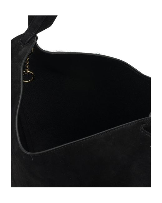 Khaite Black Lotus Mini Tote Bag