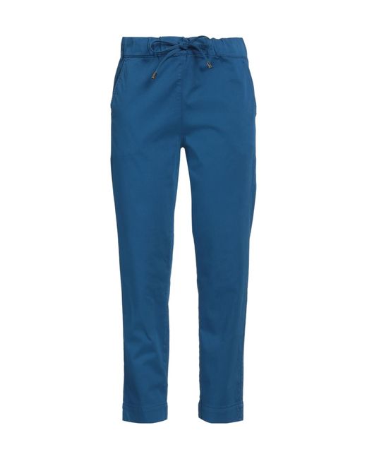 Max Mara Blue Plain Colour Casual Trousers