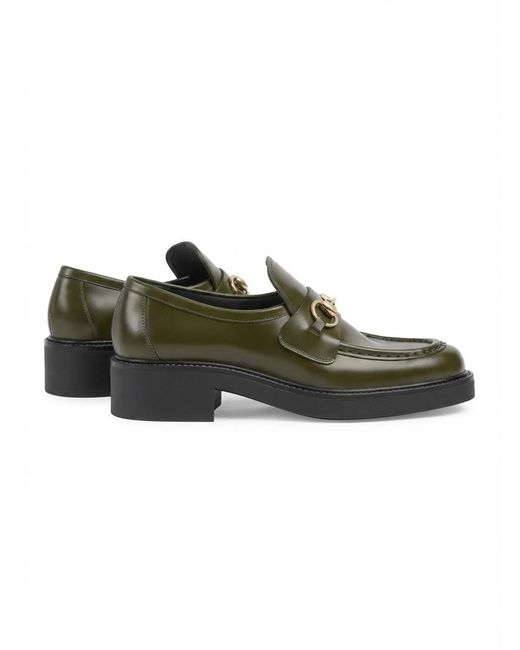 Gucci Green Loafer With Horsebit