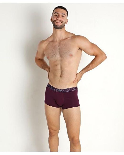 Emporio Armani Purple Elastic Waist Underwear for men