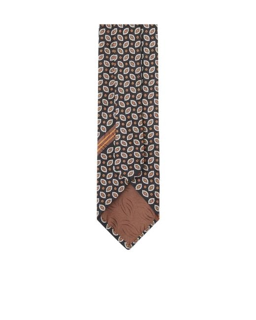 Versace White Pattern-Jacquard Tie for men