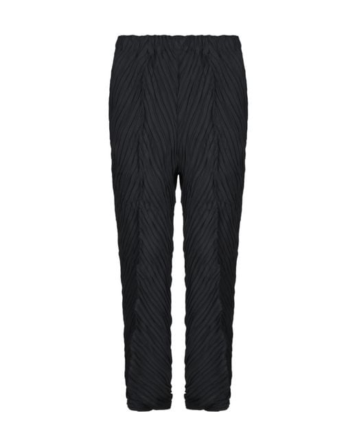 Issey Miyake Black Elastic Waist Casual Pants