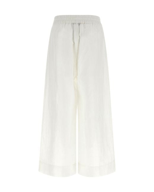 Polo Ralph Lauren White Elastic Waist Casual Pants
