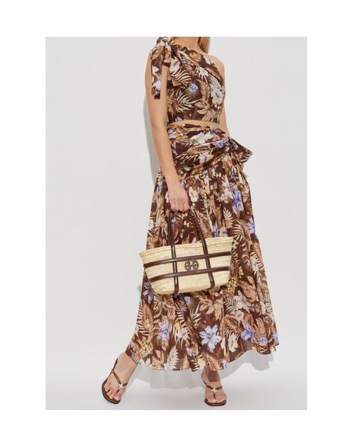 Zimmermann Brown One Shoulder Top