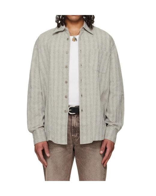Our Legacy Gray Above Relaxed Shirt for men