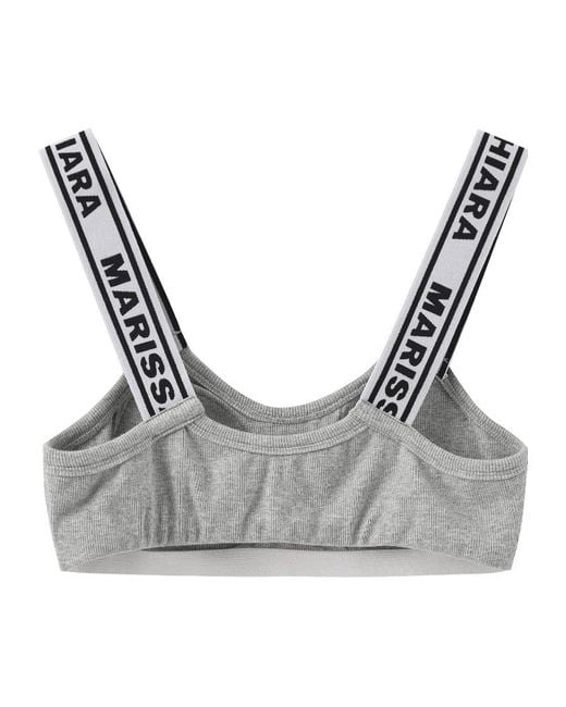 Marissa Chiara Gray Strap Bra