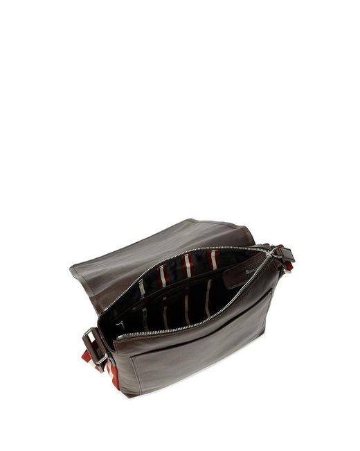 Bally Black Logo Shoulder Bag for men