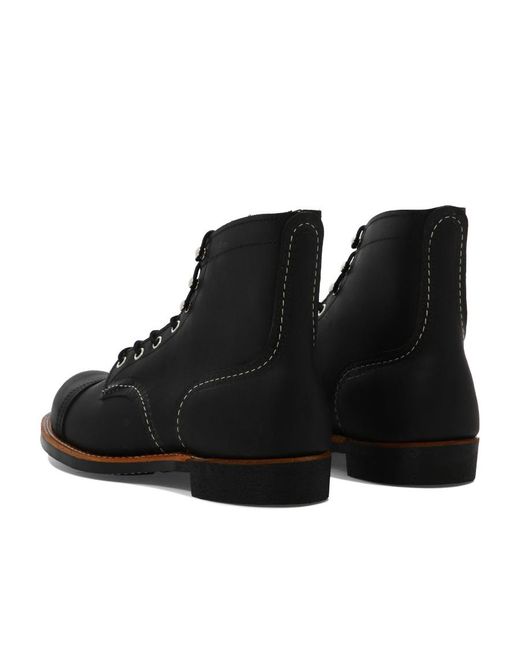 Red Wing Black Logo Logo Short Boots for men