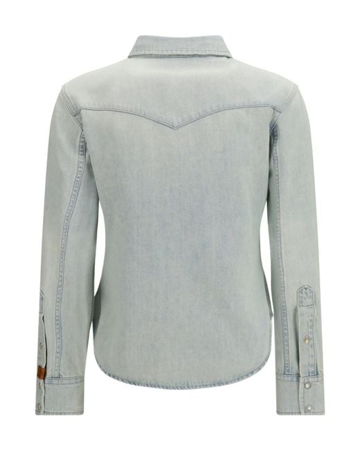 Jacob Cohen Gray Western Lightweight Denim Shirt