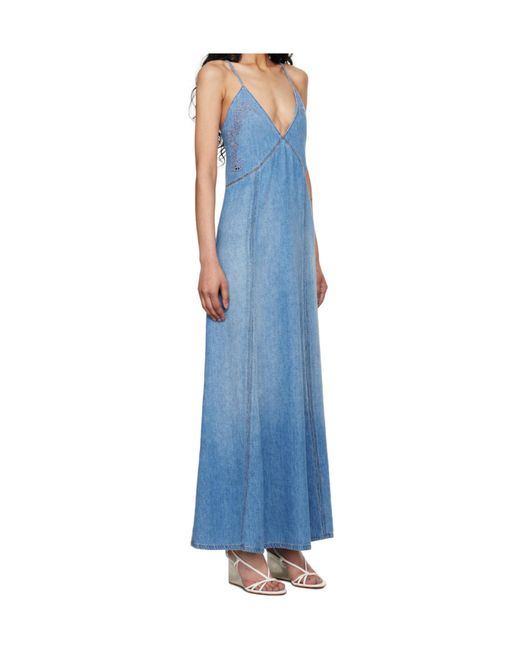 chloe denim maxi dress Chlo