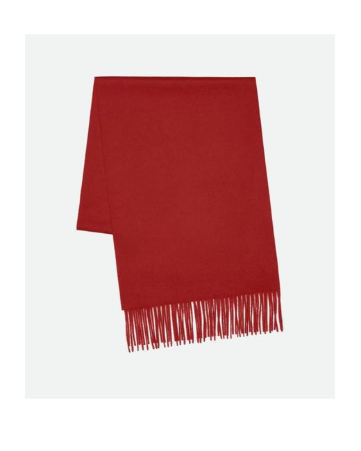 Bottega Veneta Red Cashmere Scarf