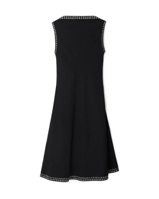 Burberry Black Sleeveless Flared Dress