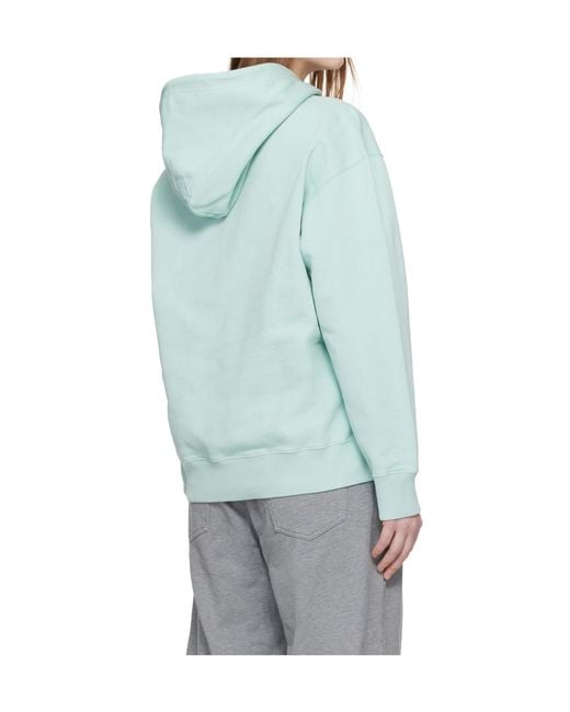 MM6 by Maison Margiela Blue Logo-Patch Hoodie