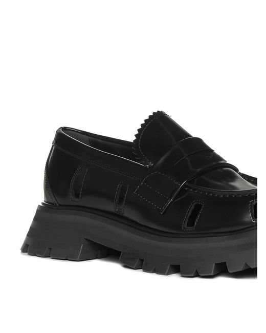 McQueen Black Cut-Out Flat Shoes