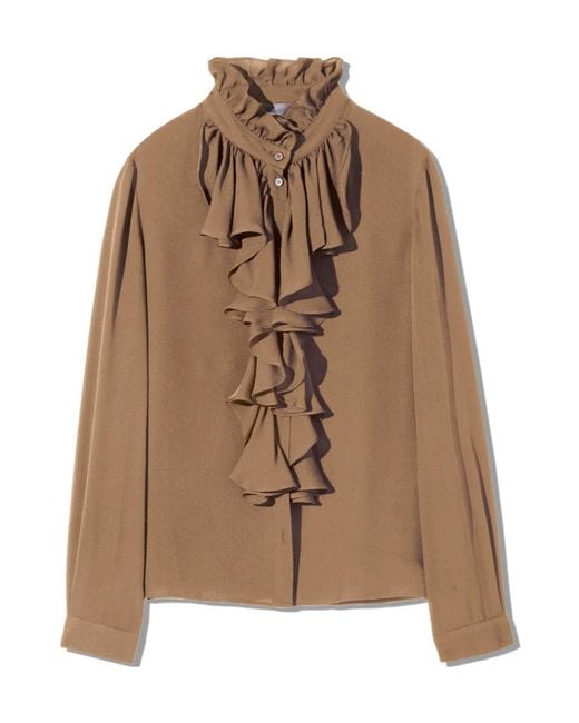 Nili Lotan Brown Lily Shirt