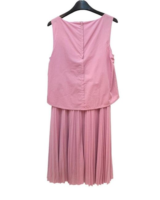 Weekend by Maxmara Pink Round Neck Dress