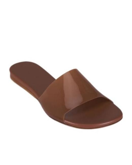 AMINA MUADDI Brown Flat Sandals