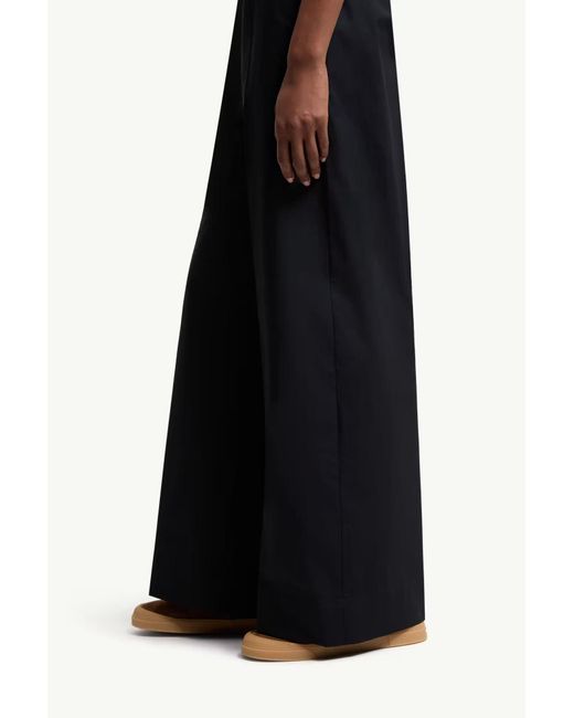 Moncler Blue Pleated Wide Leg Trousers