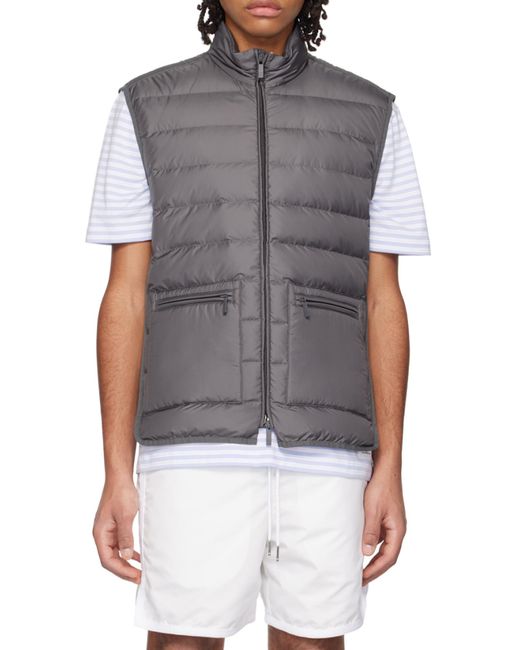 Thom Browne Gray Zipped Down Gilet for men